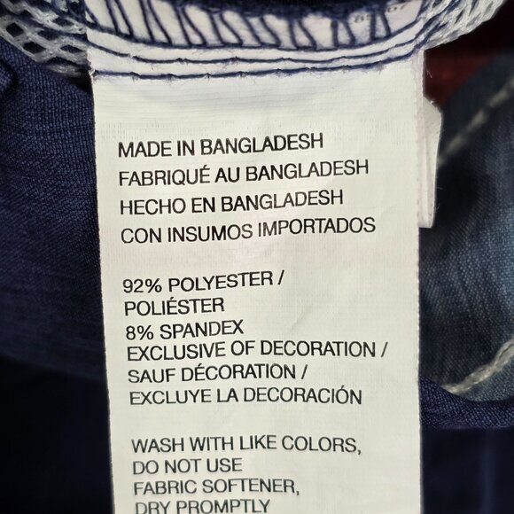 Mens IZOD Advantage Performance Blue Golf Shorts Polyester 9.5" Inseam Size 38 - Picture 4 of 10